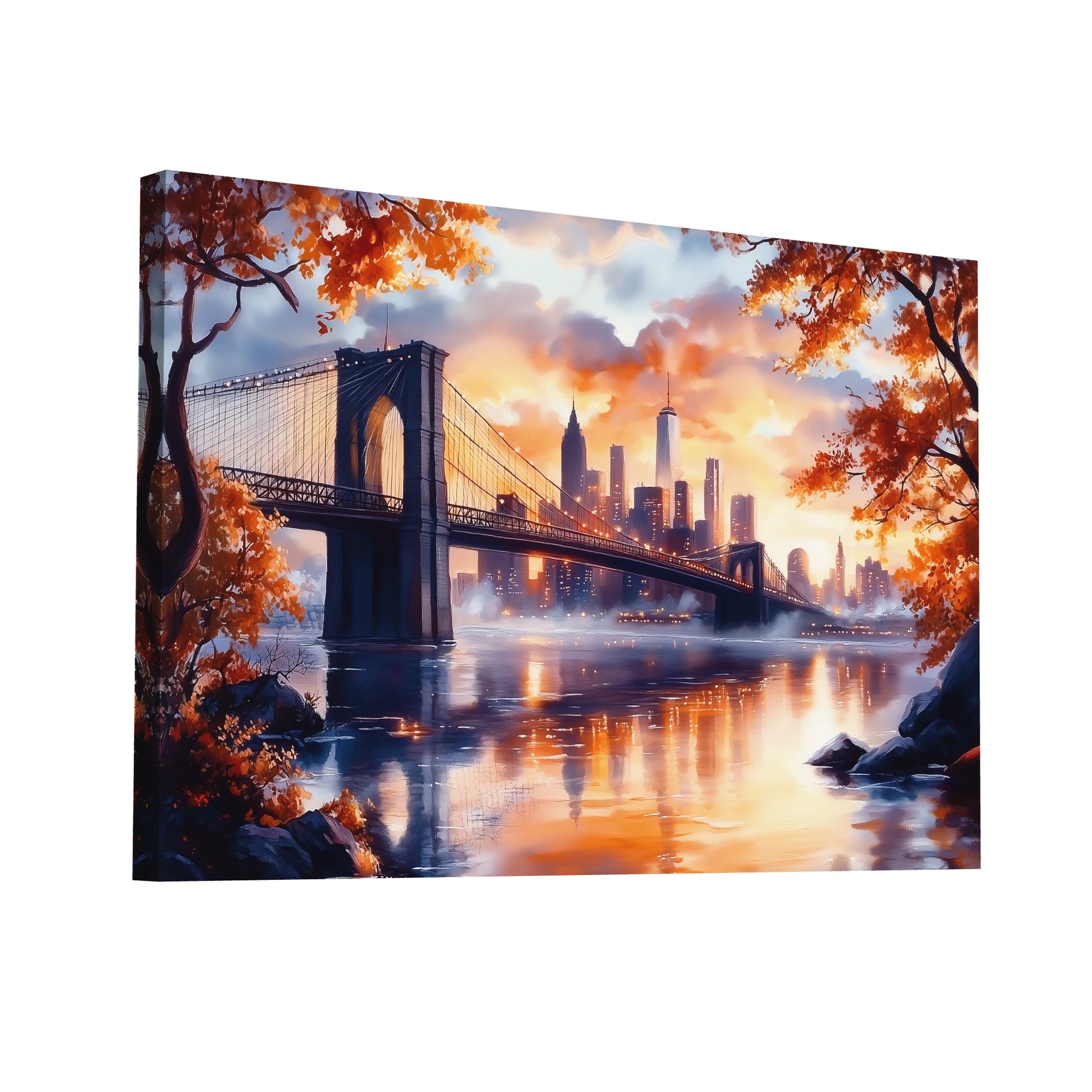 Product Hero 3D WebP Tableau Pont de Brooklyn - Éveil des Sens - Art Virtuoso
