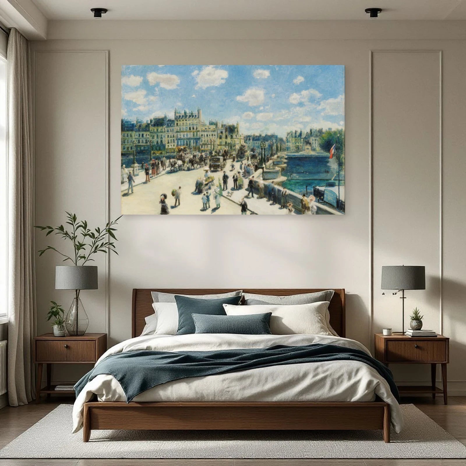 Tableau Le Pont-Neuf, Paris – Pierre-Auguste Renoir dans une chambre - Art Virtuoso