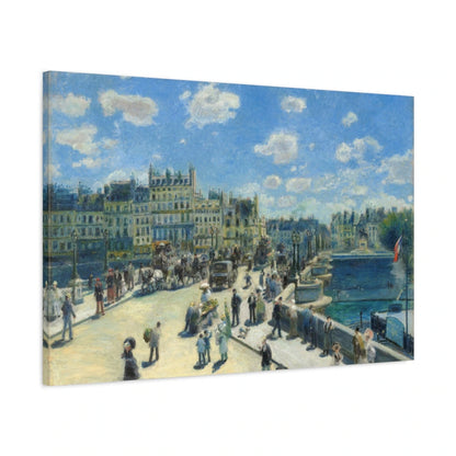 Tableau Le Pont-Neuf, Paris – Pierre-Auguste Renoir - toile 3D avec bords imprimés - Art Virtuoso