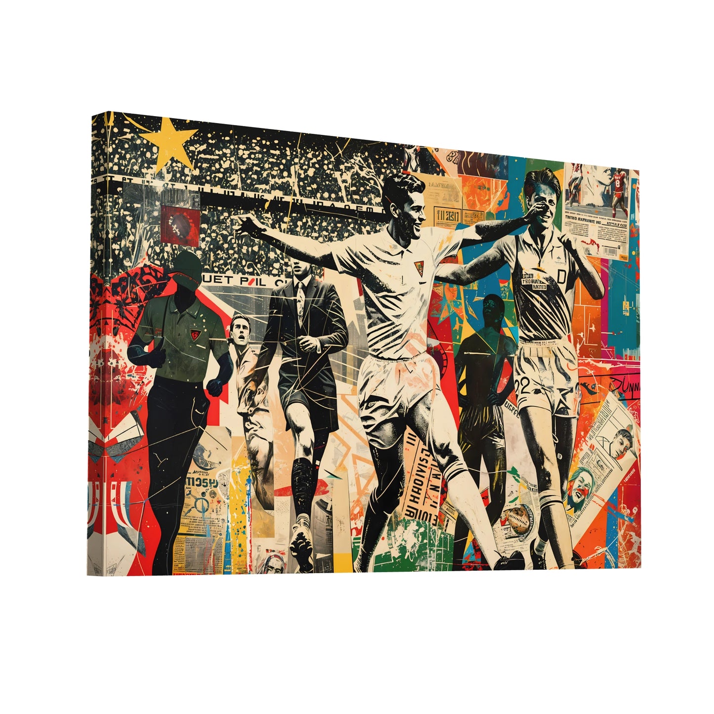Product Hero 3D WebP Tableau Pop Art Anglais - Art Virtuoso