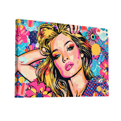 Product Hero 3D WebP Tableau Pop Art Femme - Art Virtuoso