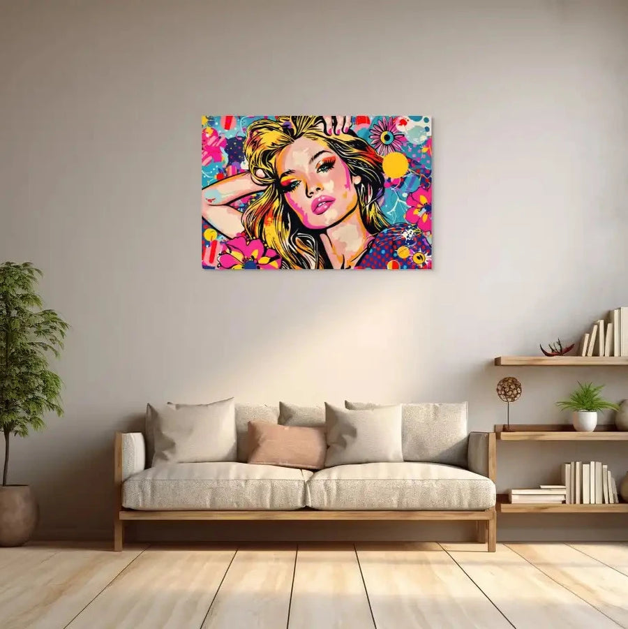 Pop Art Woman Wall Art