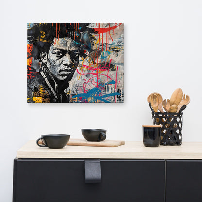 Tableau Pop Art Graffiti - Hommage à Basquiat  Art Virtuoso   