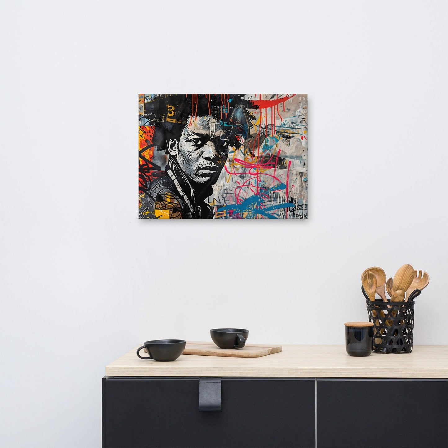 Tableau Pop Art Graffiti - Hommage à Basquiat  Art Virtuoso   