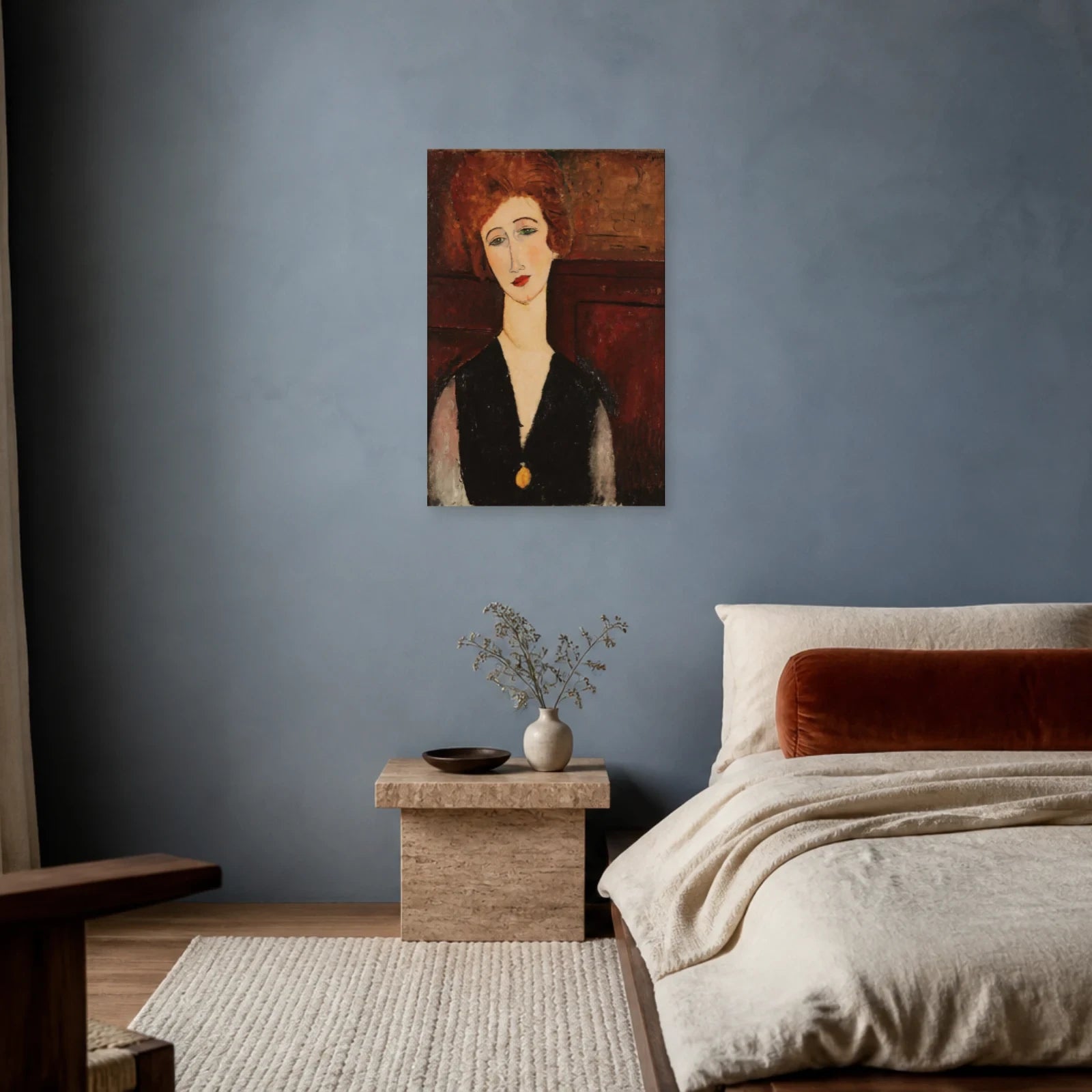 Tableau Portrait de femme – Amedeo Modigliani dans une chambre - Art Virtuoso