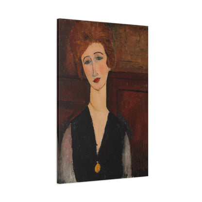Tableau Portrait de femme – Amedeo Modigliani - toile 3D avec bords imprimés - Art Virtuoso