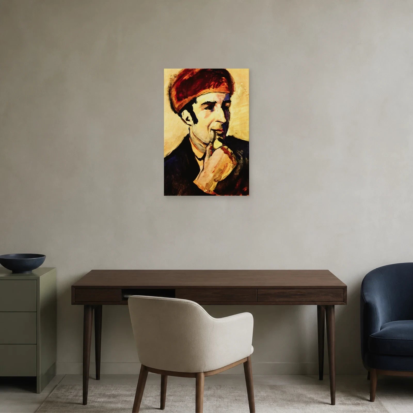Tableau Portrait de Franz Marc – August Macke dans un bureau - Art Virtuoso
