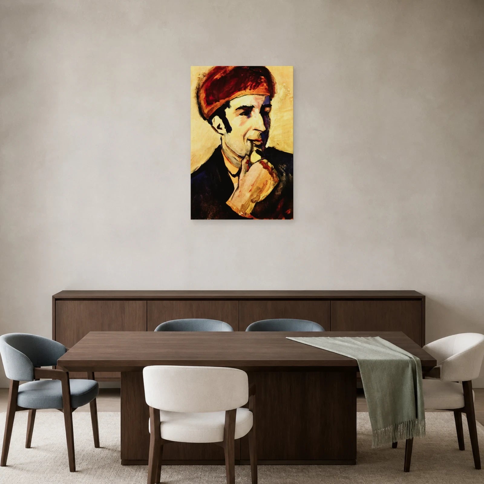 Tableau Portrait de Franz Marc – August Macke dans une salle à manger - Art Virtuoso