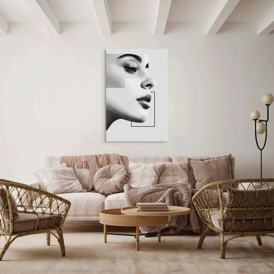 Tableau Portrait Minimaliste Affiches, reproductions et œuvres graphiques Art Virtuoso