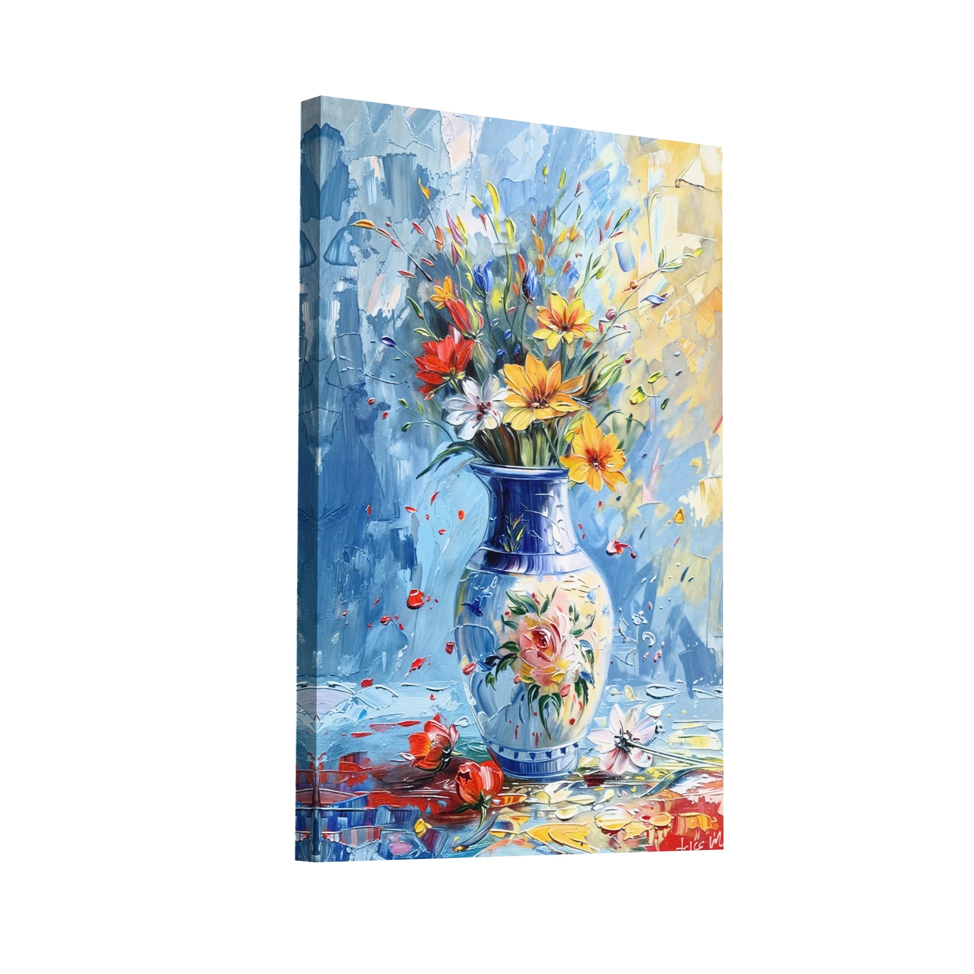 Product Hero 3D WebP Tableau Pot de Fleurs – Symphonie de Couleurs - Art Virtuoso