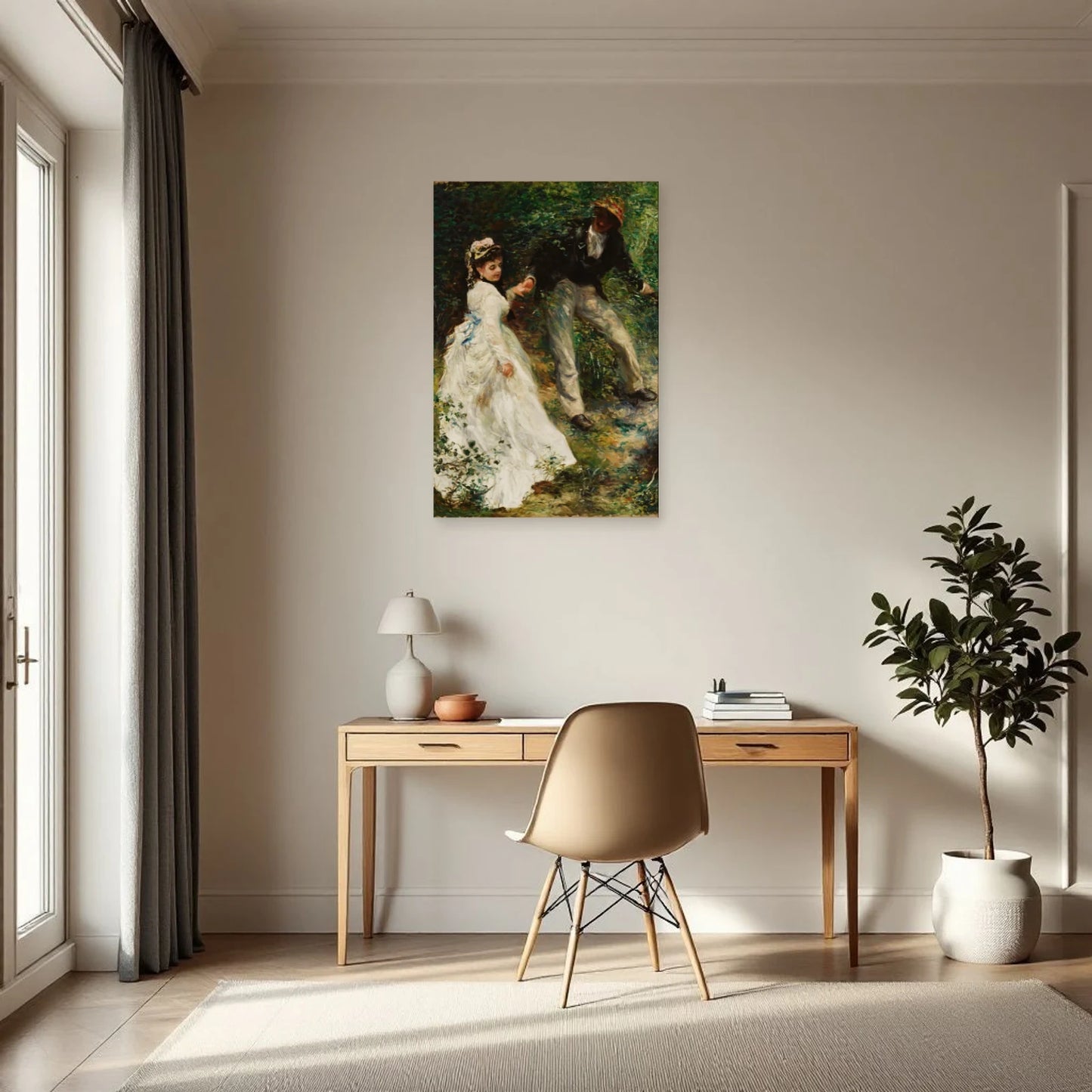Tableau La Promenade – Pierre-Auguste Renoir dans un bureau - Art Virtuoso