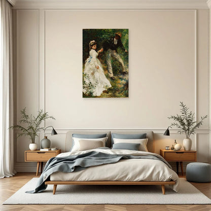 Tableau La Promenade – Pierre-Auguste Renoir dans une chambre - Art Virtuoso