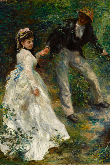 Jeune couple dans un sous-bois dans La Promenade de Renoir, taille S