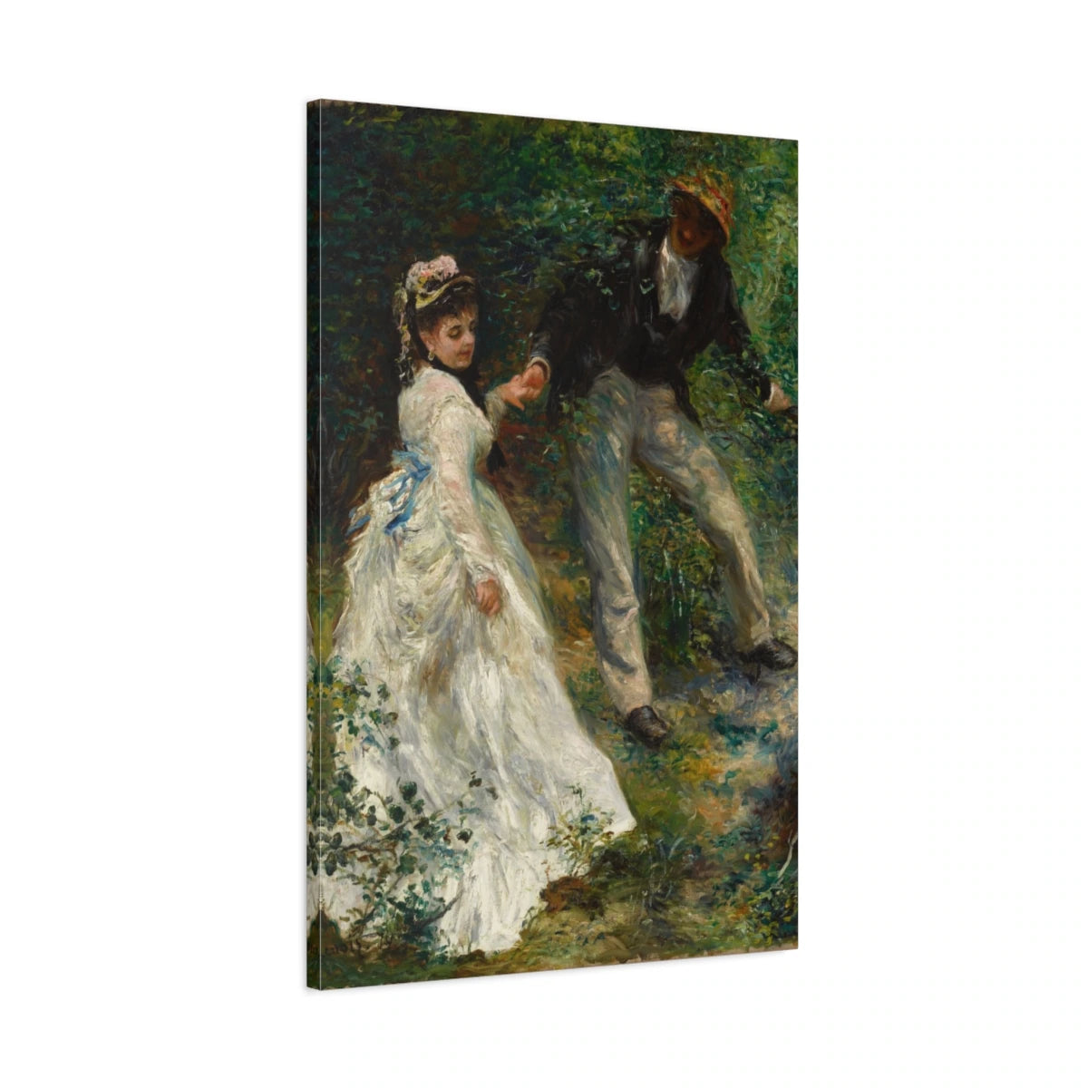 Tableau La Promenade – Pierre-Auguste Renoir - toile 3D avec bords imprimés - Art Virtuoso