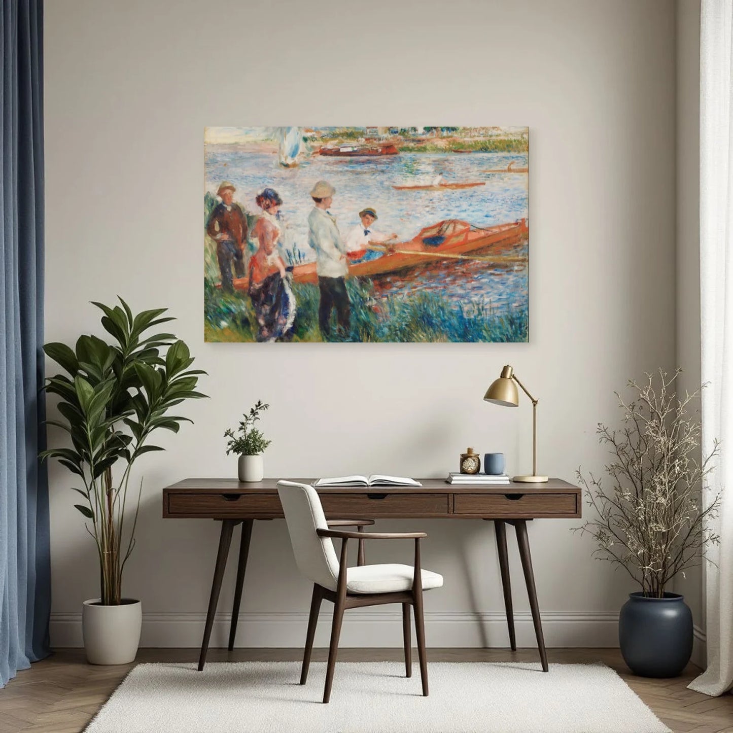 Tableau Rameurs à Chatou – Pierre-Auguste Renoir dans un bureau - Art Virtuoso