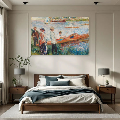 Tableau Rameurs à Chatou – Pierre-Auguste Renoir dans une chambre - Art Virtuoso