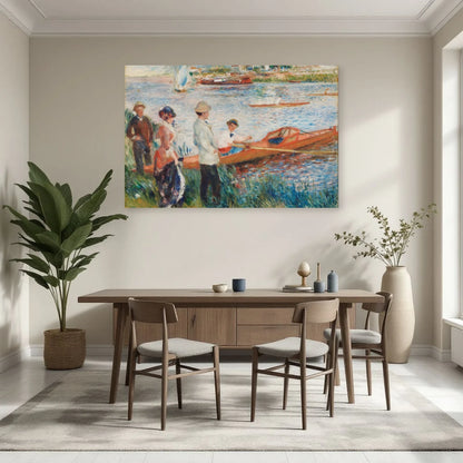 Tableau Rameurs à Chatou – Pierre-Auguste Renoir dans une salle à manger - Art Virtuoso