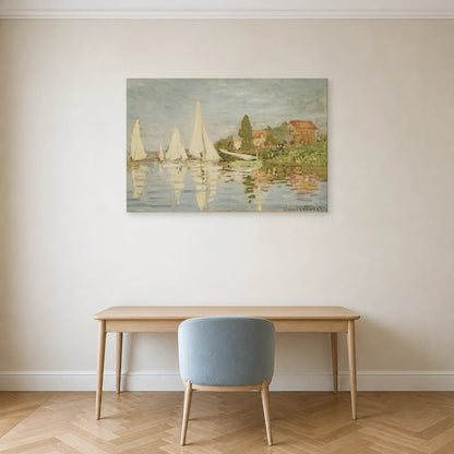 Tableau Régates à Argenteuil – Claude Monet dans un bureau - Art Virtuoso