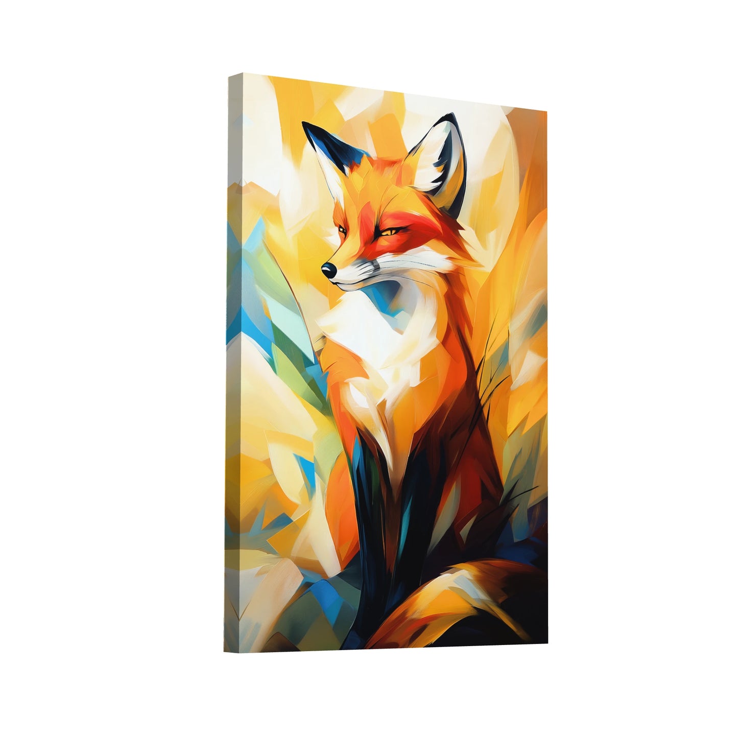 Product Hero 3D WebP Tableau Renard - Esprit Sauvage - Art Virtuoso