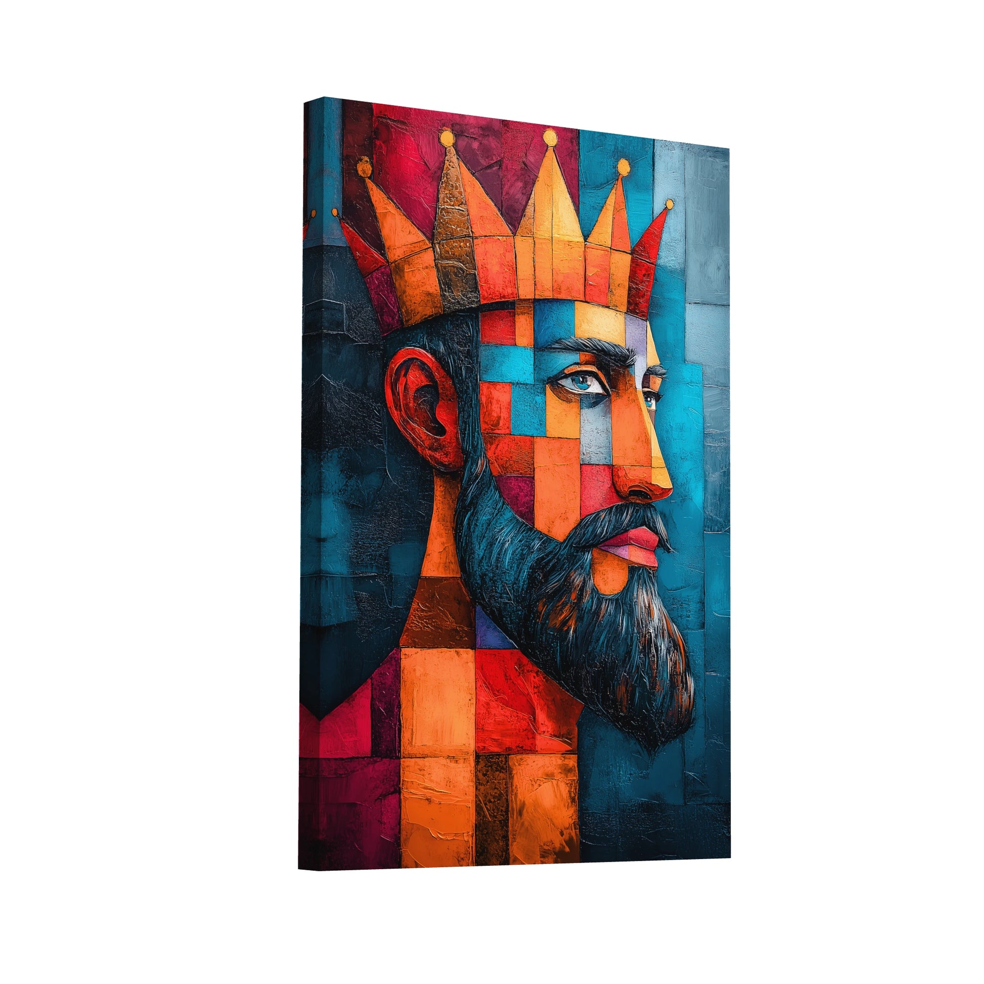 Product Hero 3D WebP Tableau Roi Moderne - Art Virtuoso