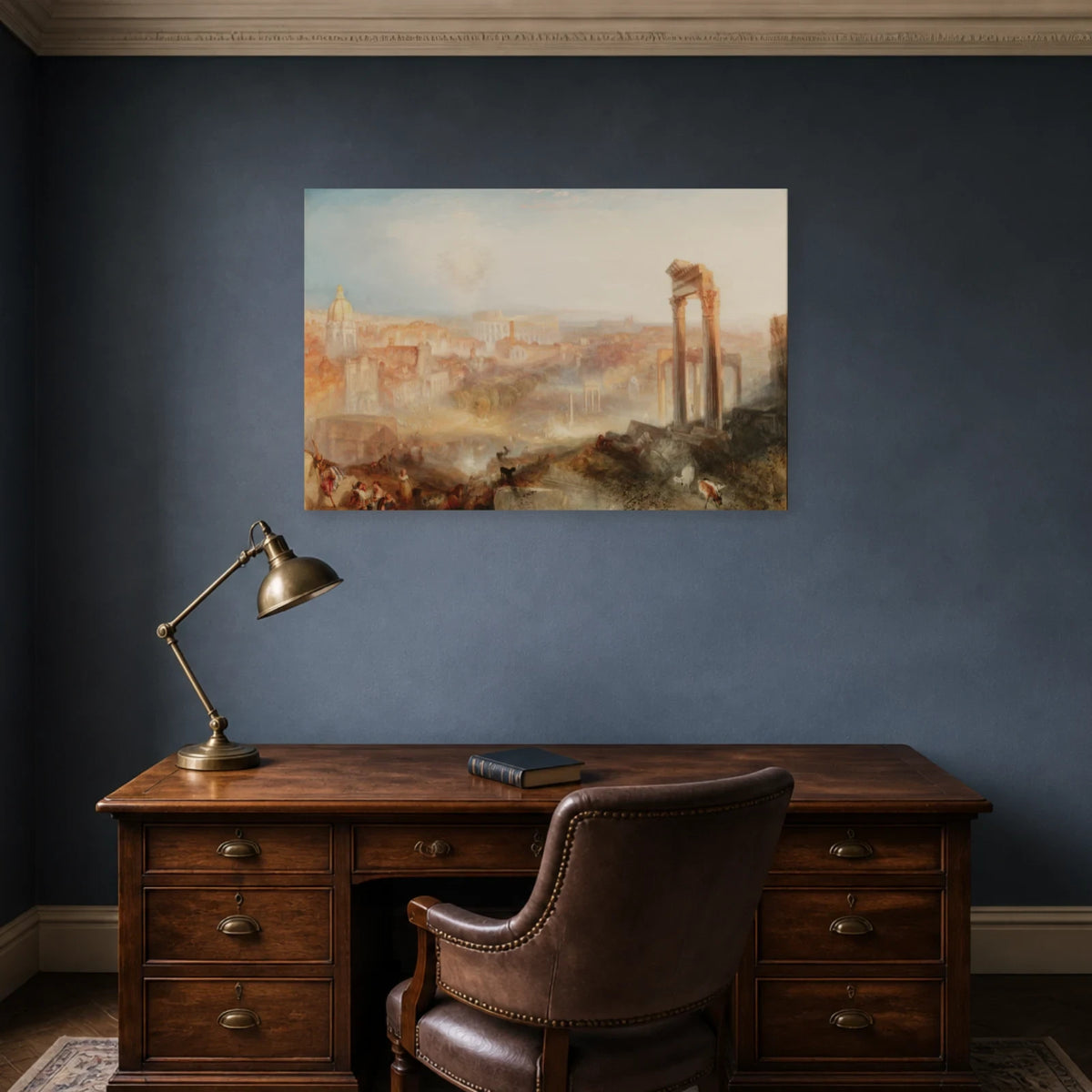 Tableau Rome moderne – Campo Vaccino – William Turner dans un bureau - Art Virtuoso