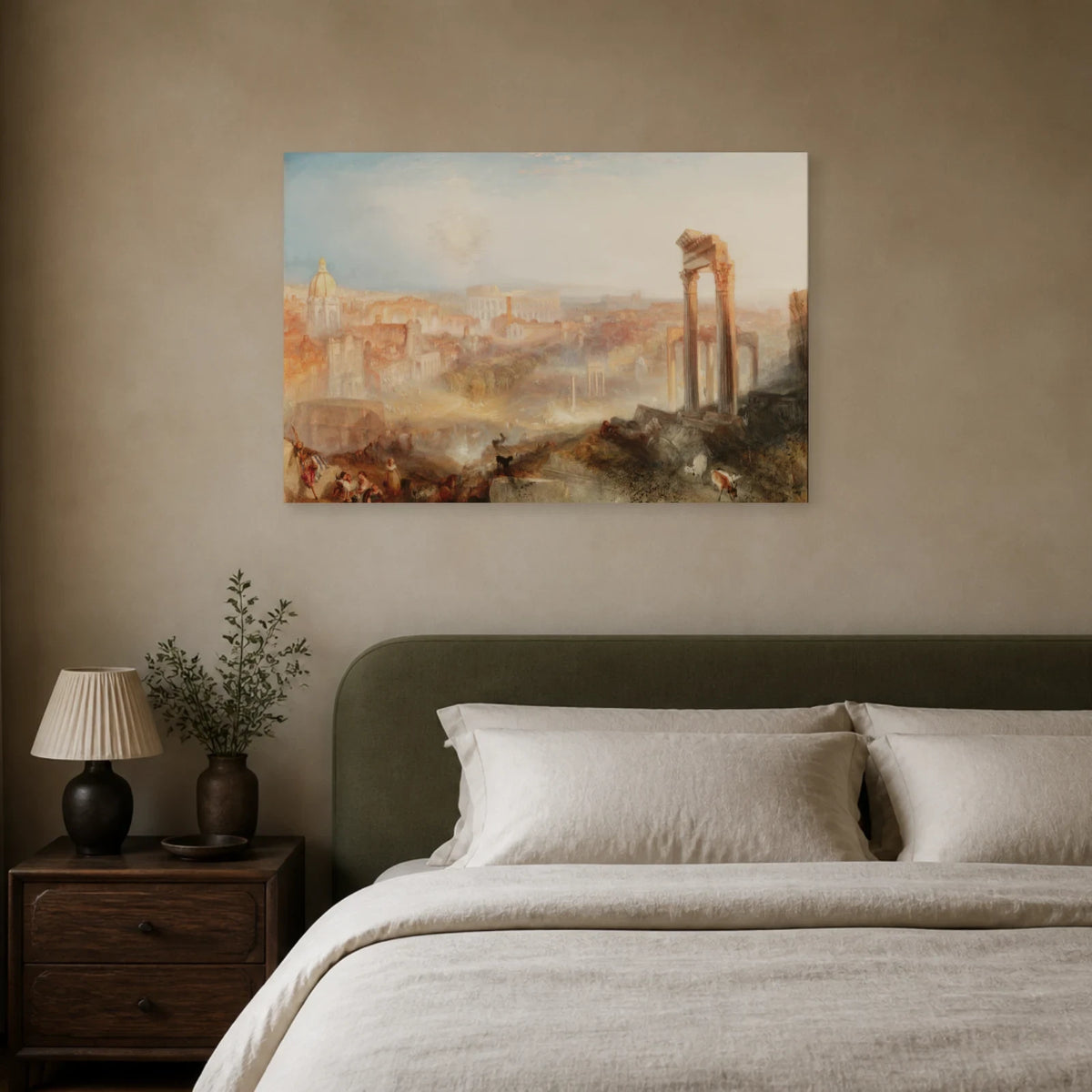 Tableau Rome moderne – Campo Vaccino – William Turner dans une chambre - Art Virtuoso