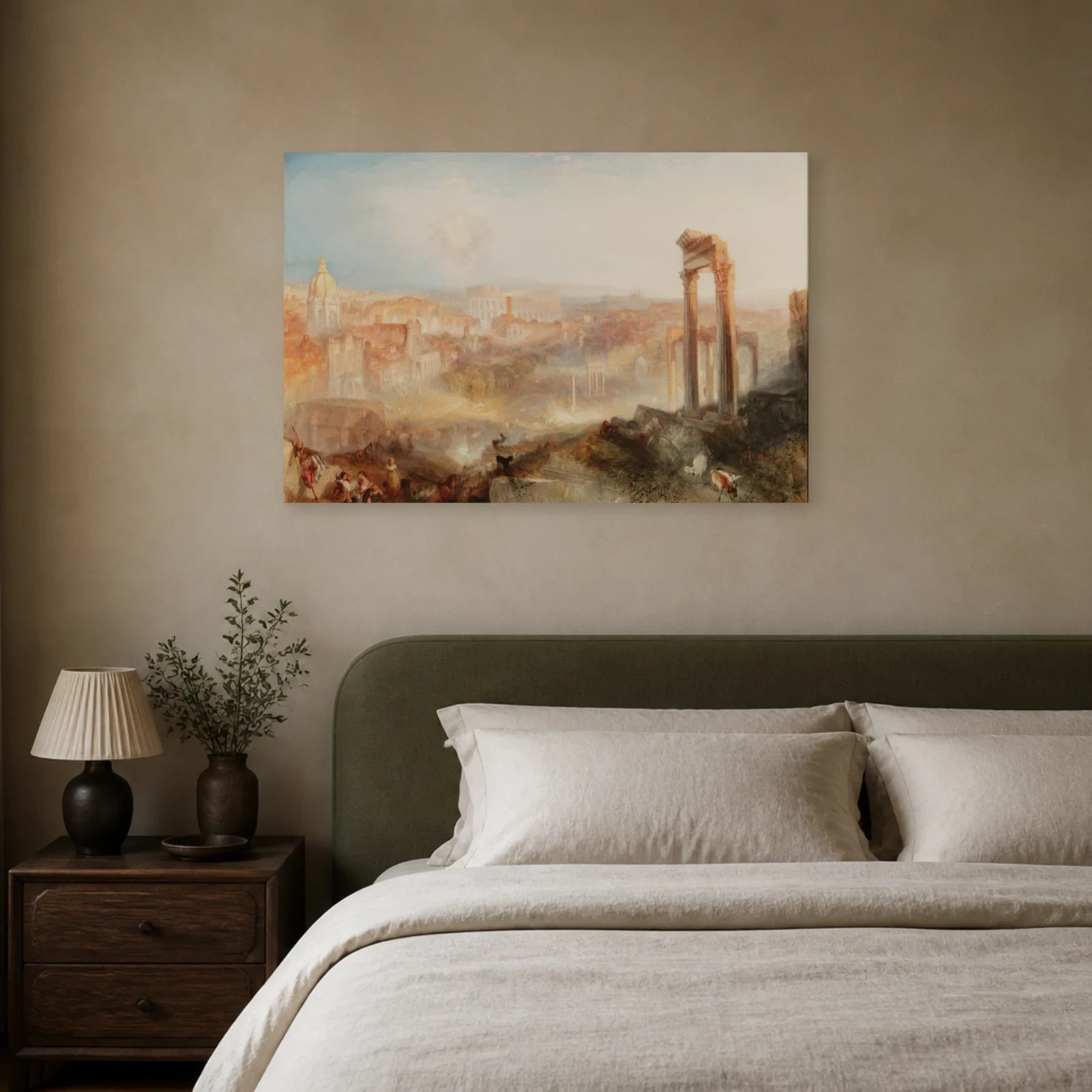 Tableau Rome moderne – Campo Vaccino – William Turner dans une chambre - Art Virtuoso