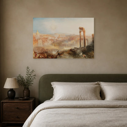 Tableau Rome moderne – Campo Vaccino – William Turner dans une chambre - Art Virtuoso