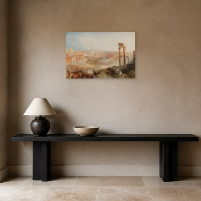 Tableau Rome moderne – Campo Vaccino – William Turner dans une entrée ou un couloir - Art Virtuoso