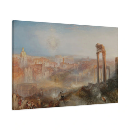 Tableau Rome moderne – Campo Vaccino – William Turner - toile 3D avec bords imprimés - Art Virtuoso