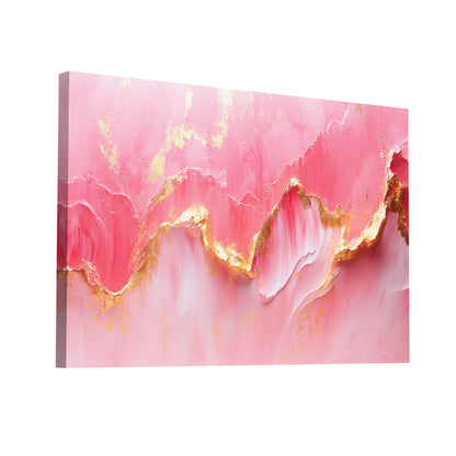 Product Hero 3D WebP Tableau Rose Design : Aurore Métallique - Art Virtuoso