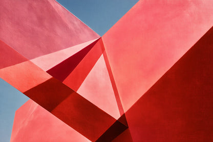 Tableau Rose et Violet Prismes, un réseau de prismes translucides qui décompose la lumière en facettes colorées, format M - Art Virtuoso