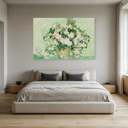 Tableau Roses – Vincent van Gogh dans une chambre - Art Virtuoso