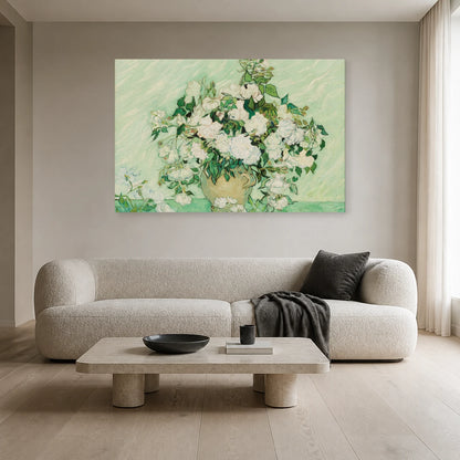 Tableau Roses – Vincent van Gogh dans un salon - Art Virtuoso