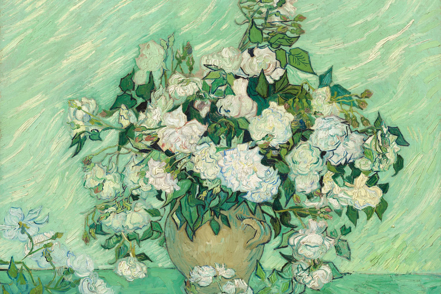 Tableau Roses – Vincent van Gogh – reproduction sur toile, format S