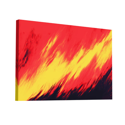 Product Hero 3D WebP Tableau Rouge Jaune - Flammes Abstraites - Art Virtuoso