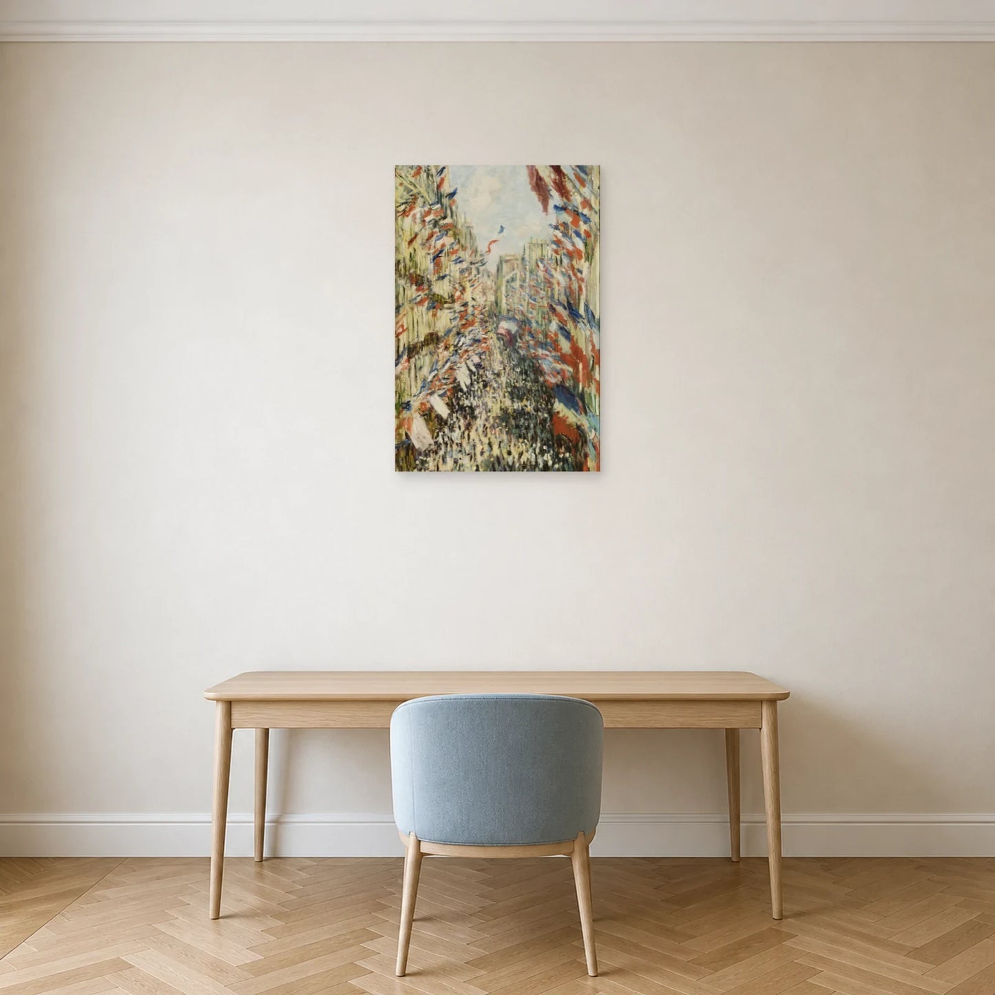 Tableau La Rue Montorgueil – Claude Monet dans un bureau - Art Virtuoso