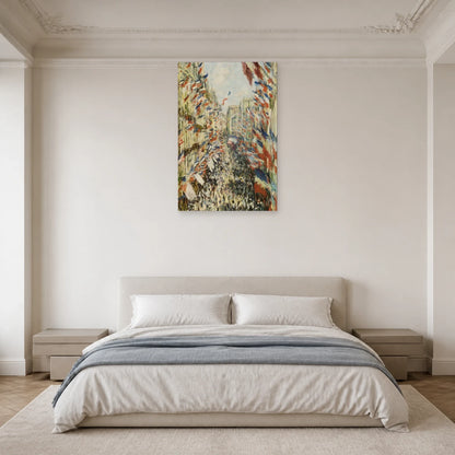 Tableau La Rue Montorgueil – Claude Monet dans une chambre - Art Virtuoso