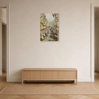 Tableau La Rue Montorgueil – Claude Monet dans une entrée ou un couloir - Art Virtuoso