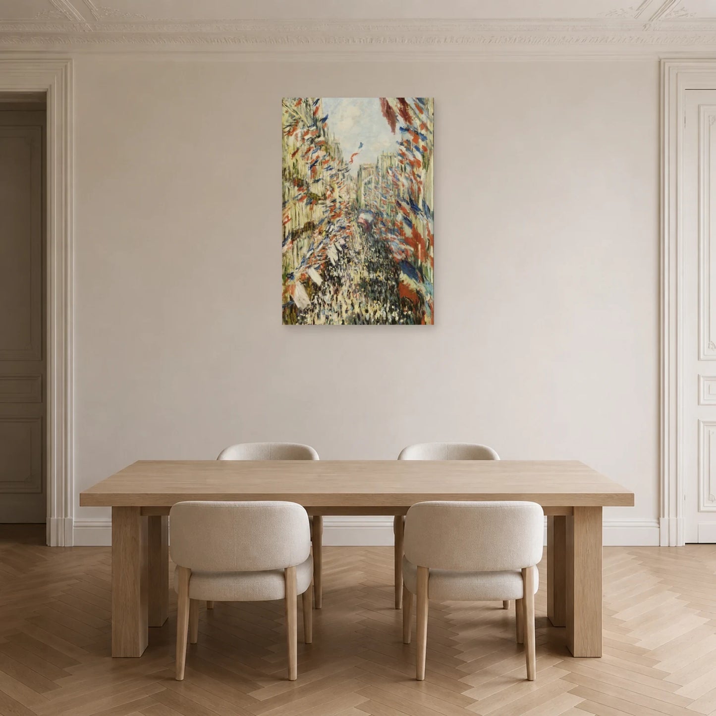 Tableau La Rue Montorgueil – Claude Monet dans une salle à manger - Art Virtuoso