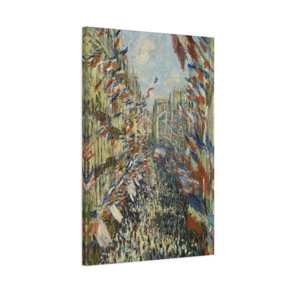 Tableau La Rue Montorgueil – Claude Monet - toile 3D avec bords imprimés - Art Virtuoso
