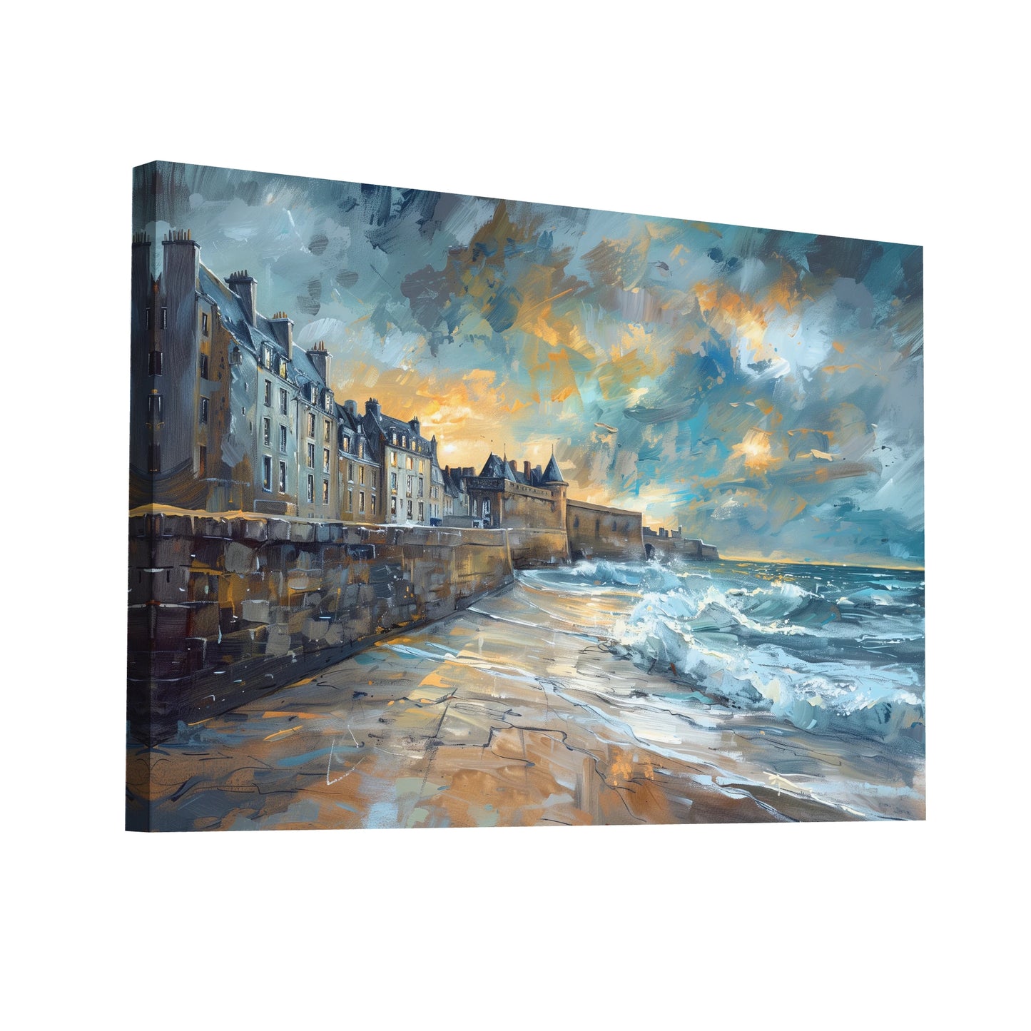 Product Hero 3D WebP Tableau Saint-Malo - Art Virtuoso