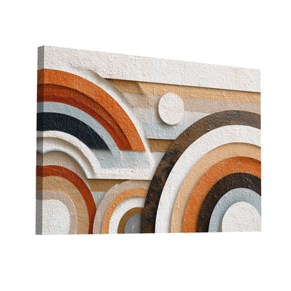 Product Hero 3D WebP Tableau Salon Cocooning : Harmonie Terrestre - Art Virtuoso