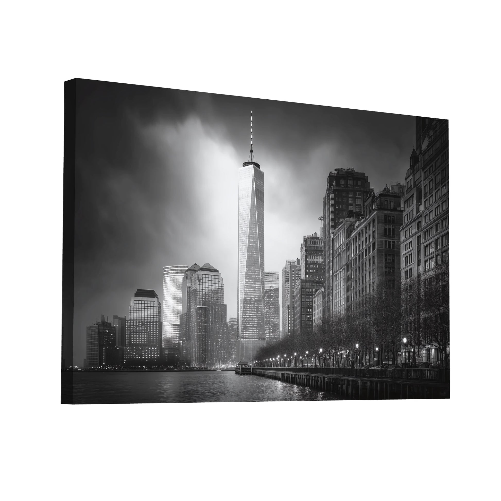 Product Hero 3D WebP Tableau Salon New York : Freedom Tower Élégante - Art Virtuoso