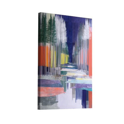 Product Hero 3D WebP Tableau Scandinave Onirique – Corridor boréal et miroir d’eau - Art Virtuoso