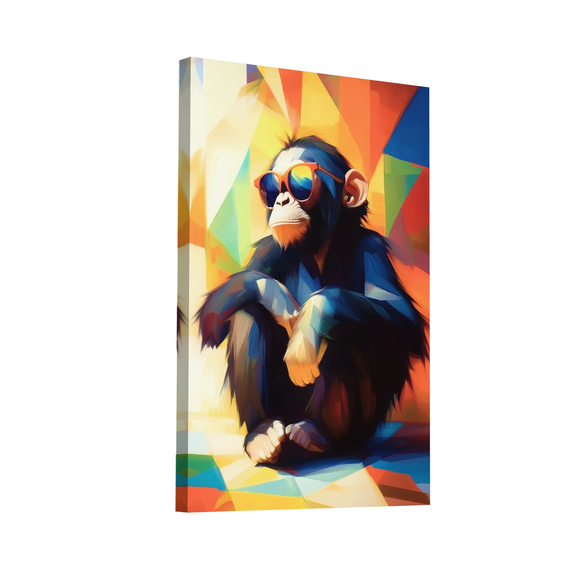 Product Hero 3D WebP Tableau Singe Moderne - Cool Attitude - Art Virtuoso