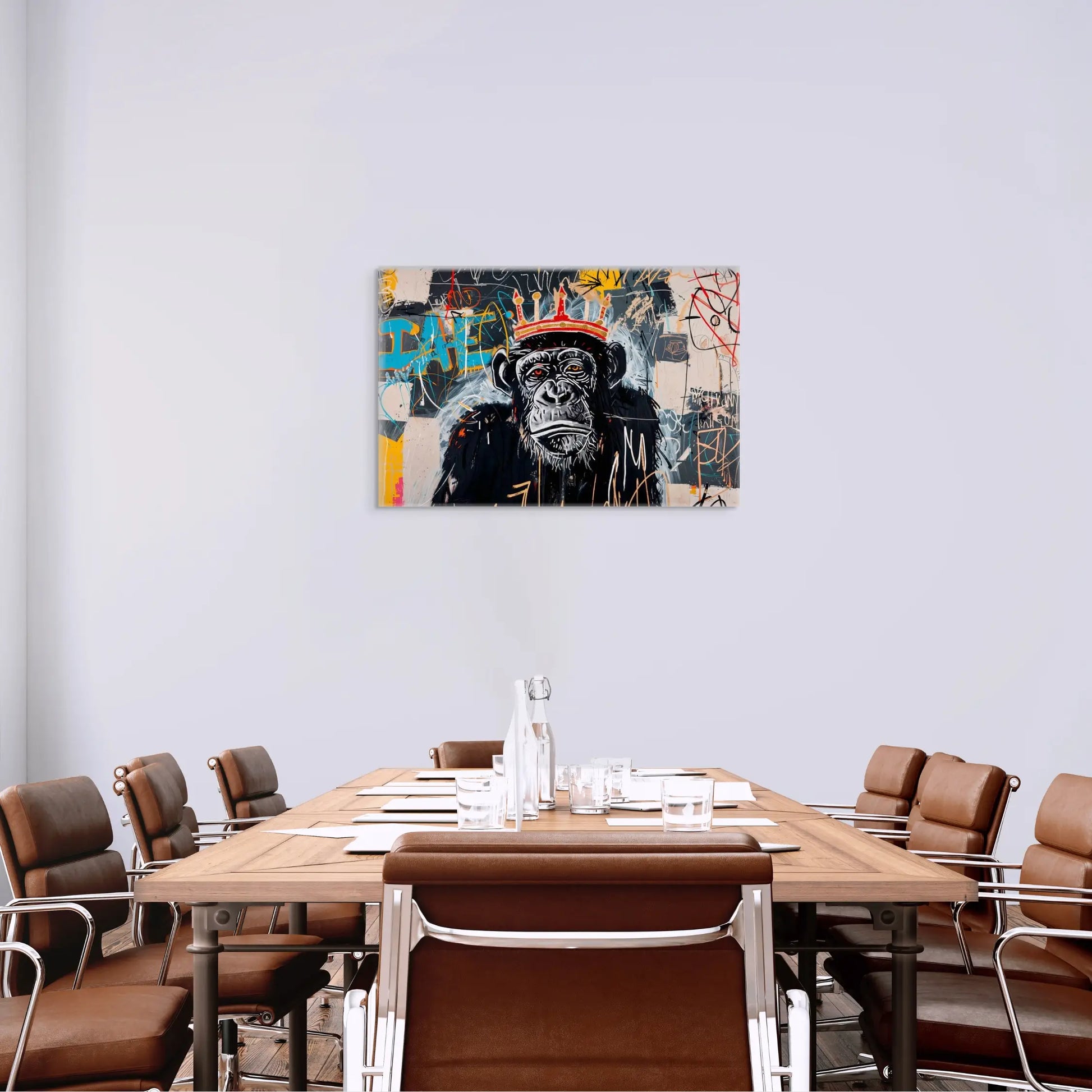 Tableau Singe Street Art - Style Basquiat  Art Virtuoso   