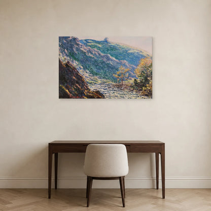 Tableau Soleil sur la Petite Creuse – Claude Monet dans un bureau - Art Virtuoso