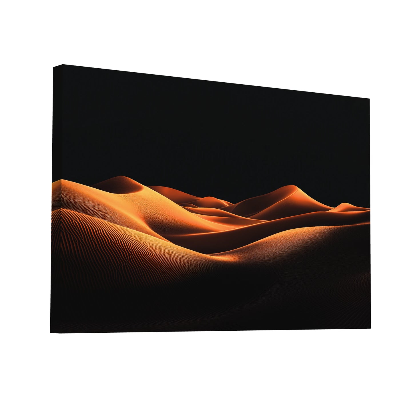 Product Hero 3D WebP Tableau Sombre - Vague d'or - Art Virtuoso