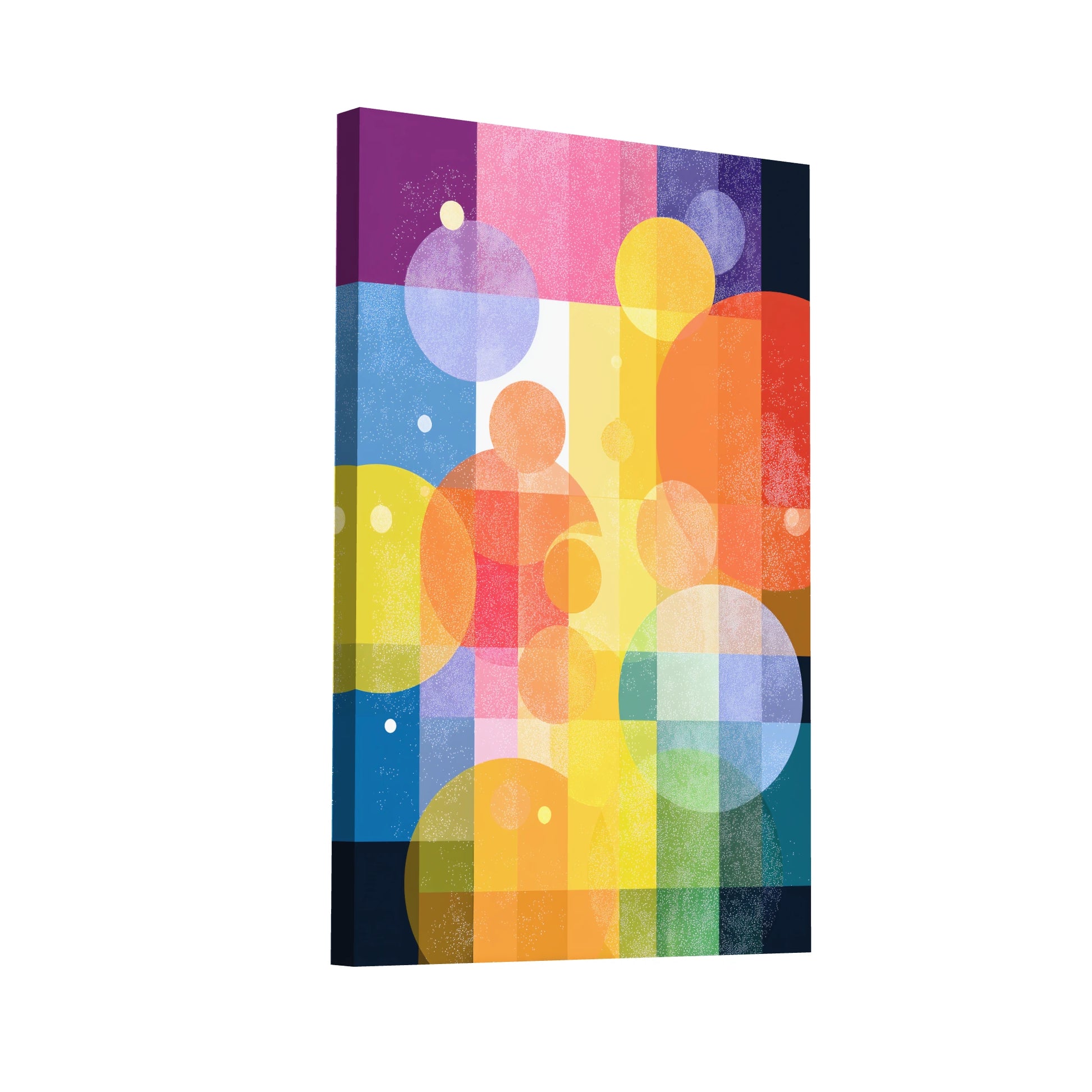 Product Hero 3D WebP Tableau Spectres Concentriques 2 - Galaxie Polychrome - Art Virtuoso